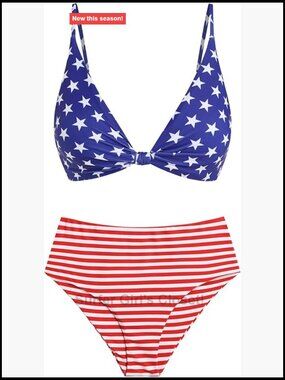 Push Up V Neck Knot Front Bikini Set High Cut Cheeky Two Piece Swimwear